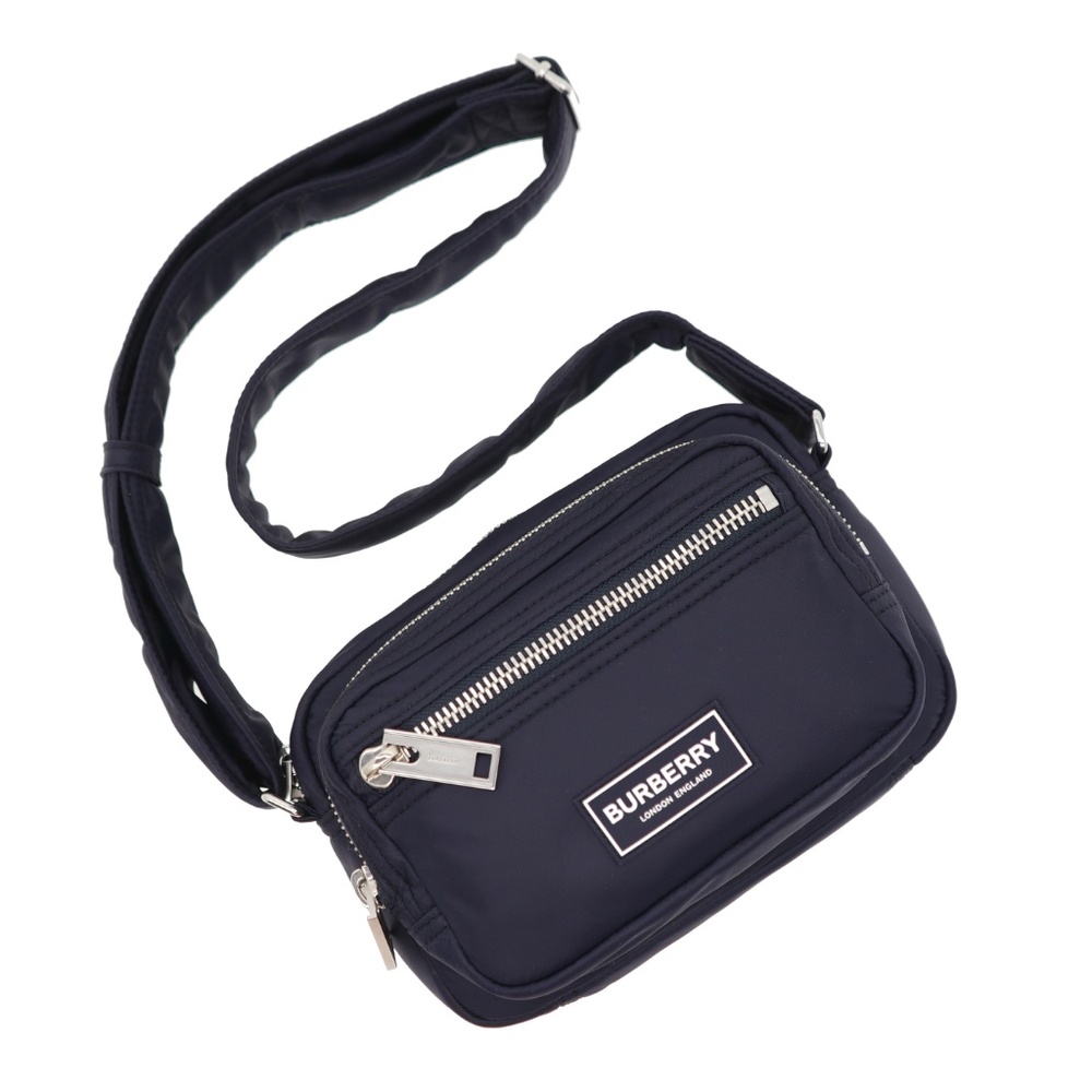Burberry Warner Camera Crossbody Bag Navy Blue Nylon New - Picture 7 of 12